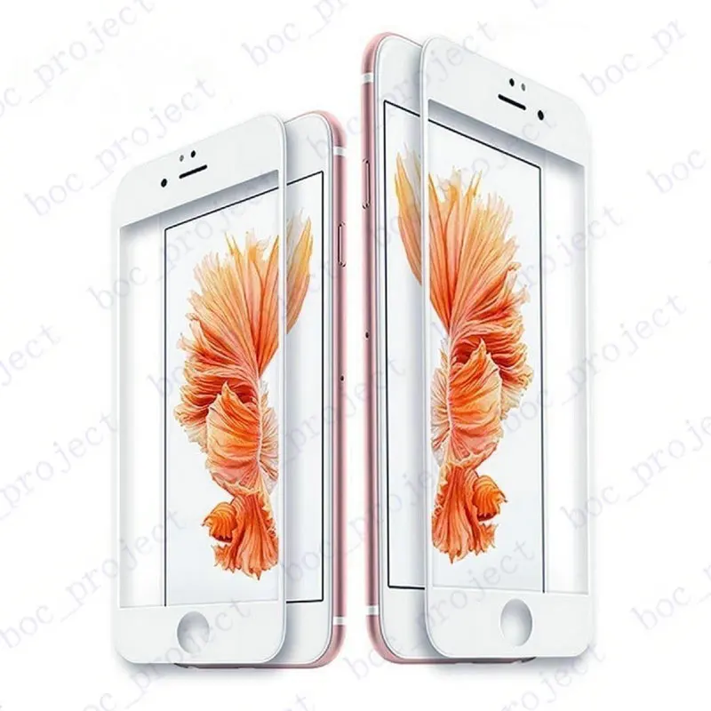 Закаленное 3d стекло с закругленными краями и полным покрытием для iPhone 7 plus 6s 6 в