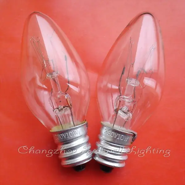 

Free Shipping 230v 10w E12 T22x55 Great!miniature Bulb Light A578