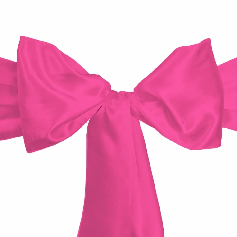 

Hot Sale 100pcs Satin Chair Sash For Weddings Events &Party Decoration FREE SHIPPING MARIOUS