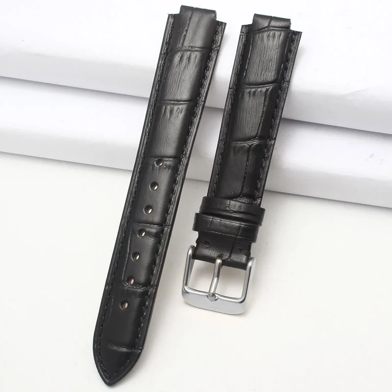 9 Bullet кожаный ремешок для часов из телячьей кожи для Casio Sheen-3034 Дамский цветной браслет 16X10 мм Черный Коричневый Белый Красный - Цвет ремешка: 9