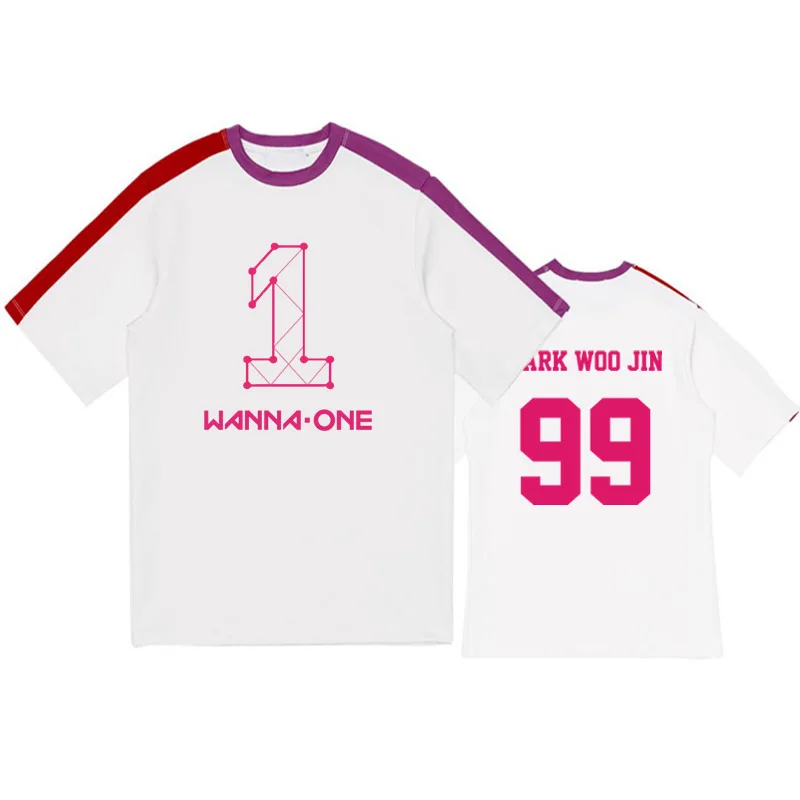 Kpop WANNA ONE/футболка с короткими рукавами концертным альбомом футболка надписью Aid