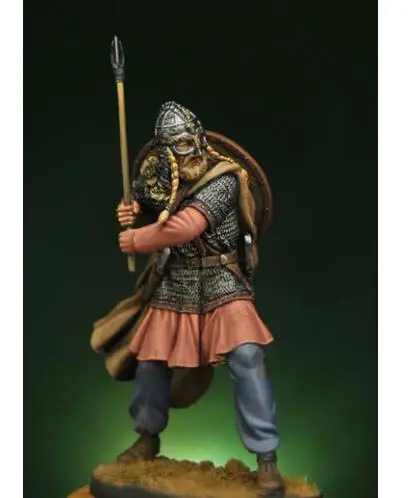1/24 75 мм Viking Chieftain армейский солдат игрушка Смола модель миниатюрный набор unassembly