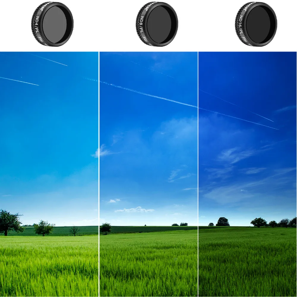 Neewer DJI Мавик воздушные фильтры-6 шт ND8, ND16, ND 32, ND4/PL, ND8/PL, ND16/PL из разноцветных покрытием Водонепроницаемый Алюминий сплав