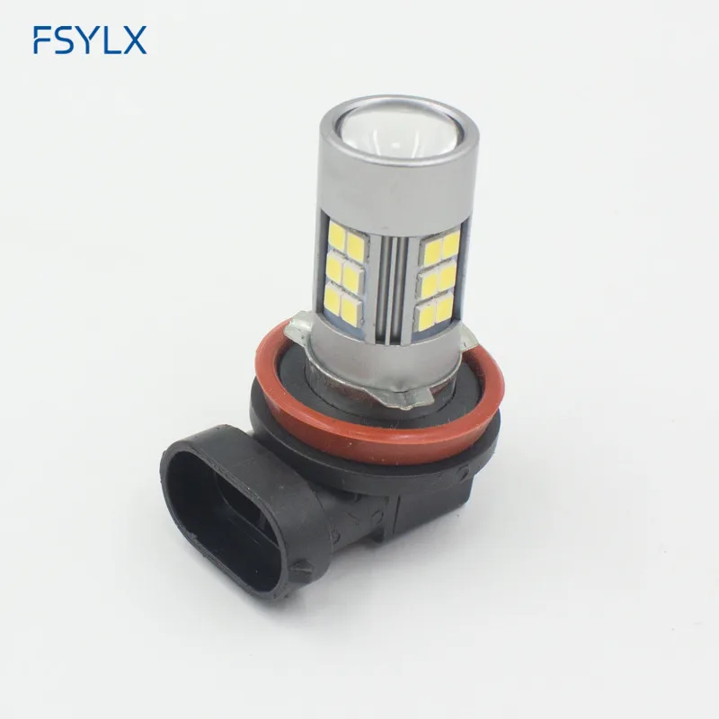 FSYLX 10 шт. H7 H8 H9 H11 9005 9006 HB4 1156 BA15S 1157 BAY15D Автомобильные светодиодные противотуманные