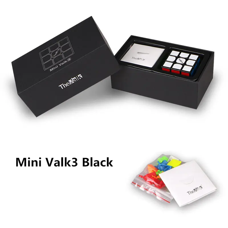 Mini Valk3 Black Valk3 мощность M кубик рубика Магнитный куб/Valk 3 Мощность/Valk 3/Мини Размеры Cube 3x3 Скорость Mofangge конкурс кубики рубика игрушка WCA головоломки волшебный куб профессиональный игрушки для взрослых - Цвет: Mini Valk3 Black