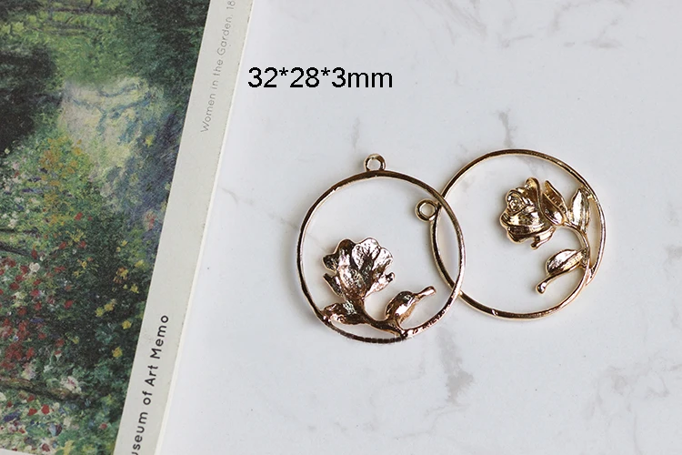 Серьги с покрытием из чистой меди, 18K украшения из настоящего золота, сделай сам, серьги, аксессуары, браслет, ожерелье, ювелирное изделие, кулон