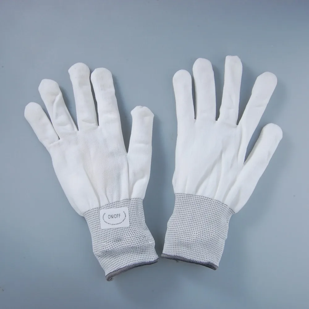 RCtown 6 режимов многоцветный Raver перчатки красный + синий зеленый светодиодный свет