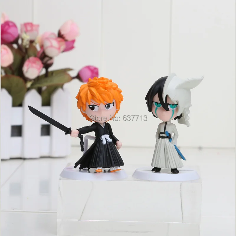 6 шт./компл. 7 см Аниме Bleach Ichigo Ulquiorra cifer Renji Ichimaru Gin Toushirou ПВХ фигурки игрушки куклы |