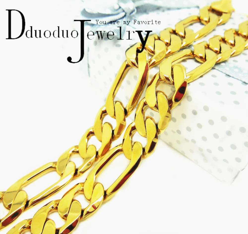 Лидер продаж ожерелье и цепь из настоящего золота для мужчин модные свадебные