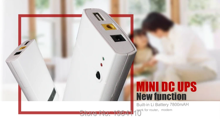GM312 Мини Портативный UPS с 12 В вход двойной 5 в 12 В выход с 7.8Ah литиевая батарея для длительного времени резервного копирования для системы видеонаблюдения маршрутизатор