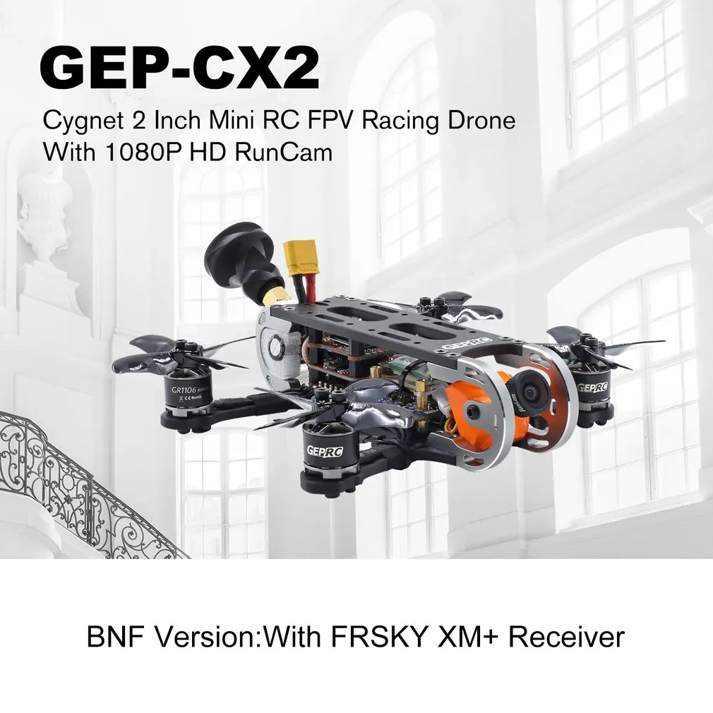 Geprc GEP CX2 Cygnet мини самолет 2 дюйма стабильный Сплит 1080P HD RunCam GR1106 6000 кв двигатель RC FPV
