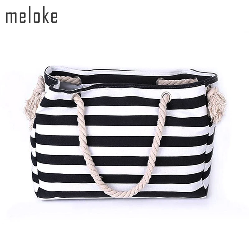 2021 специальные большие полосатые плеча ручные сумки для покупок Пляжные Сумки из