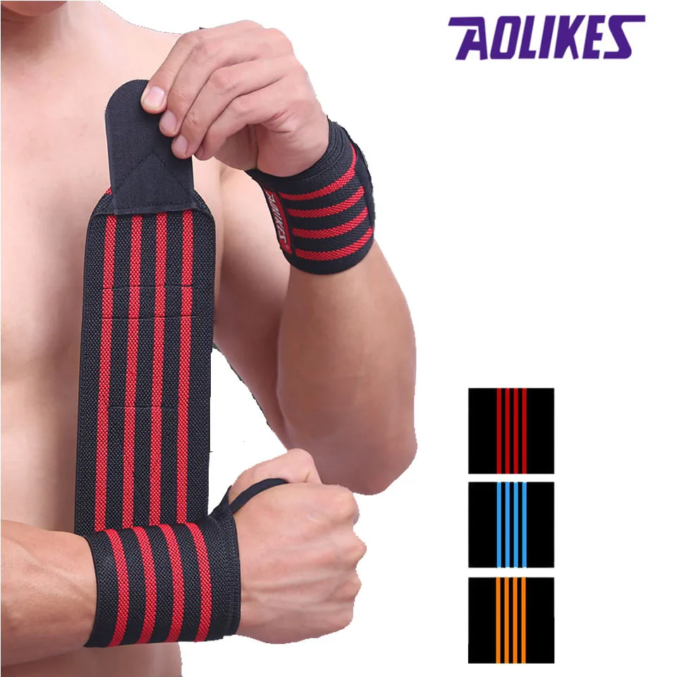 AOLIKES 1 шт. повязка на руку ремешок запястье для тяжелой атлетики повязки Powerlifting