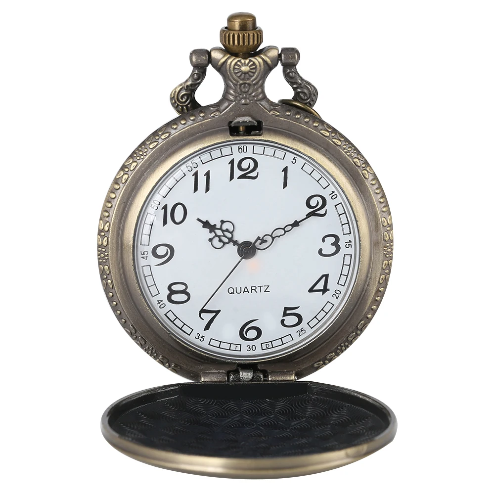 Bronze Quartz Pocket Watch Ancient New Metal Coins Art Embossing Russian Collectible Coin Necklace Clock | Наручные часы