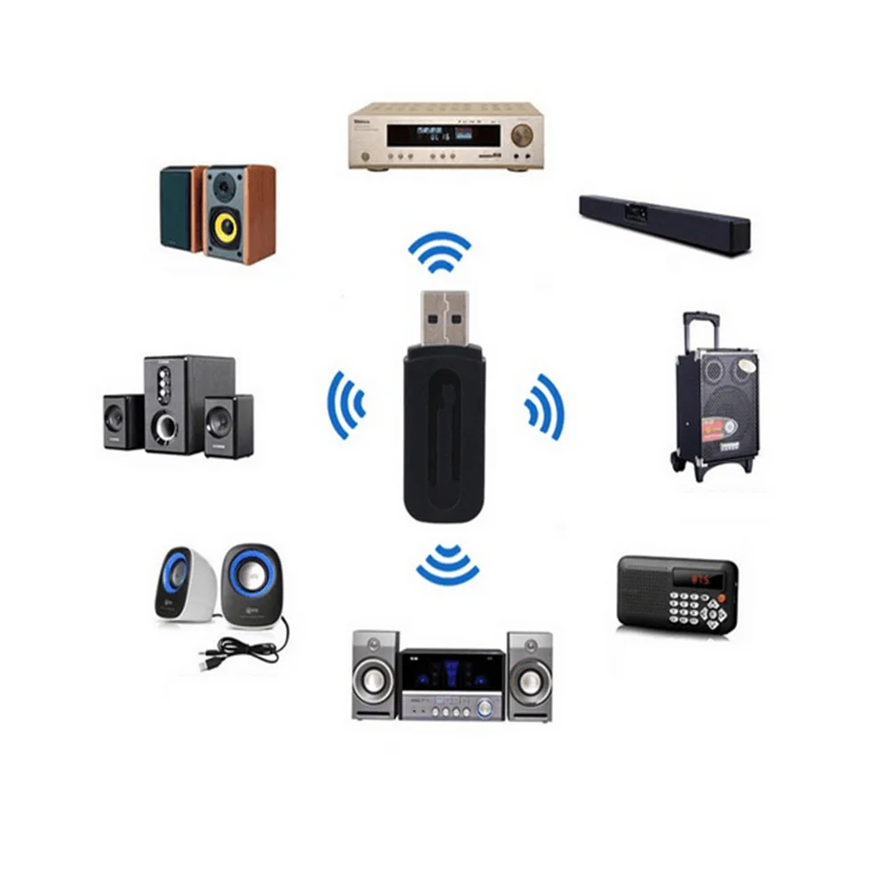 USB Bluetooth AUX беспроводной автомобильный аудиоприемник 3 5 мм разъем A2DP музыкальный