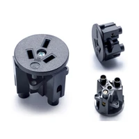 5pcs black ce rohs round industry multifunctional outlet 250v 10a australian standard ac power socket