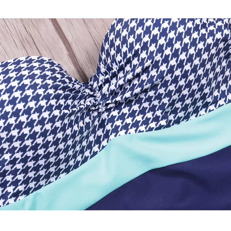 Biseafairy, купальный костюм размера плюс, сдельный купальник,, Ретро стиль, купальный костюм для женщин, купальный костюм, Пляжное платье, купальник большого размера