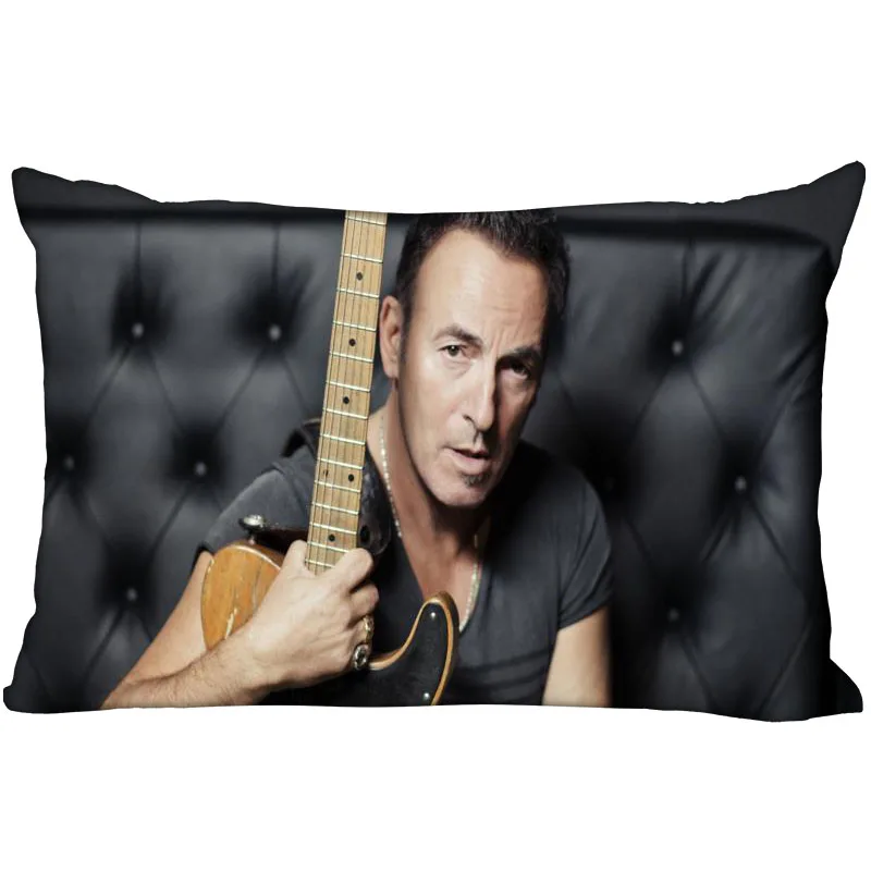 

ShuanQian Custom Bruce Springstee New Pillowcase Rectangle Pillow Cover Zippered Soft No Fade Pillow Cover Christmas Gift