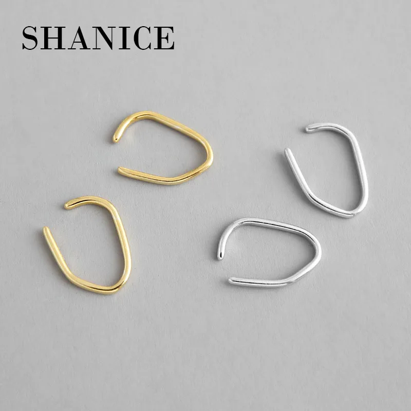 SHANICE INS 925 пробы серебряные минималистичные серьги-клипсы для ушей без пирсинга для женщин девушек