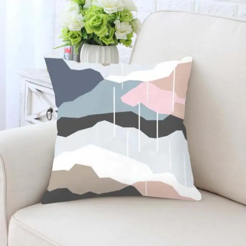 Customized Graffiti Pillow Case Geometric Abstract Art Painting Decorative Cushion Covers For Creative Home Decor Accessories | Дом и сад