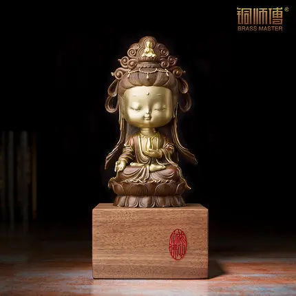 PRE SALE китайские буддийские фигурки медные KWAN YIN изысканные поделки предметы
