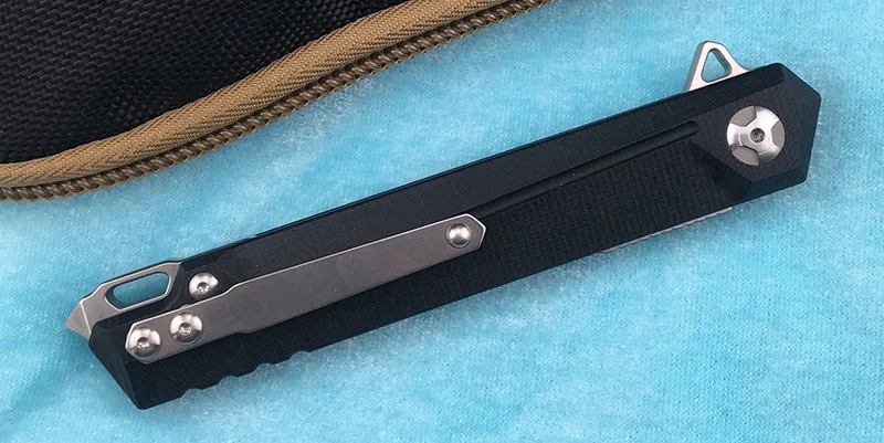 LEMIFSHE JK3311 G10 Флиппер складной нож D2 стальное лезвие + стальная ручка Открытый