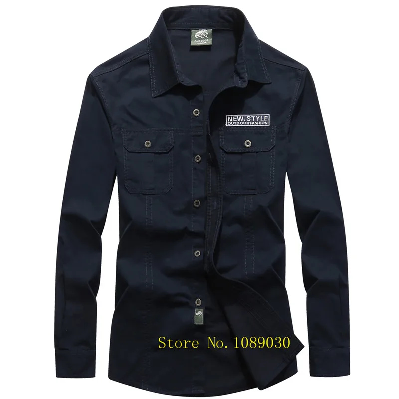 Новая весенняя джинсовая рубашка AFS Мужская camisa masculina брендовая Военная Мужская рубашка с длинным рукавом chemise homme Повседневная рубашка