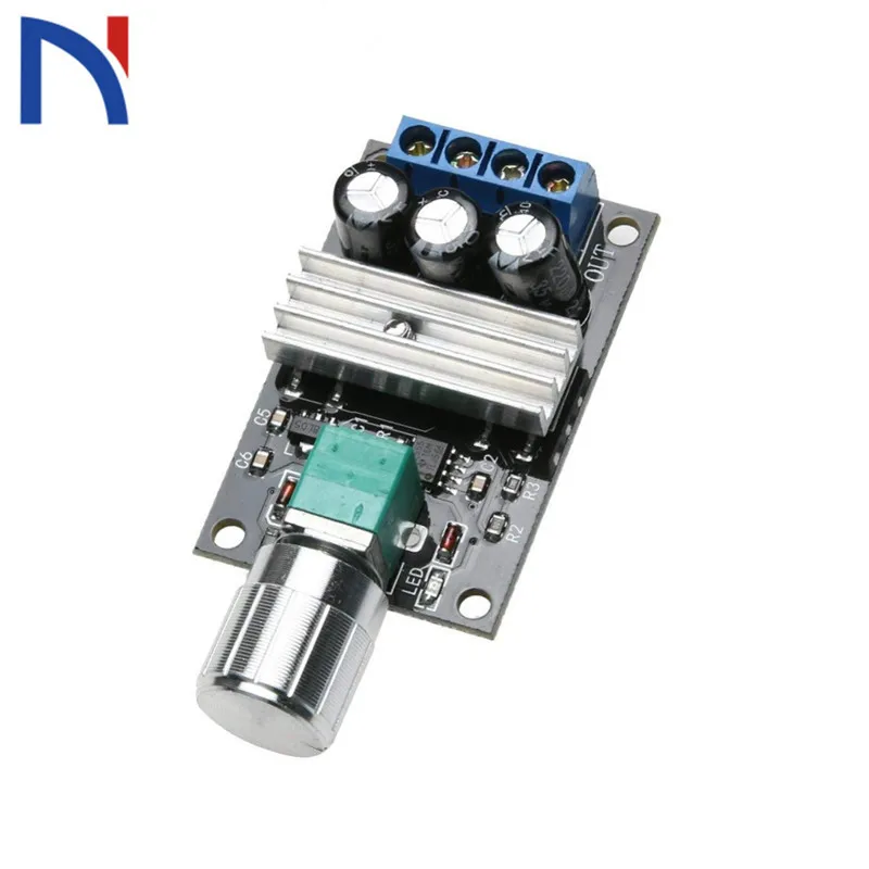 

PWM DC 6-28V 3A Motor Speed Controller Regulator Adjustable Variable Speed Control Switch Fan DC Motor Governor Tools
