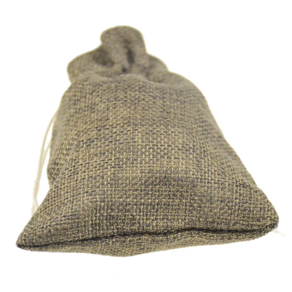

9x12cm Brown Jute Cheap Drawstring bags Gift Small burlap jewelry package bag 100pcs 3.5''x4.7''
