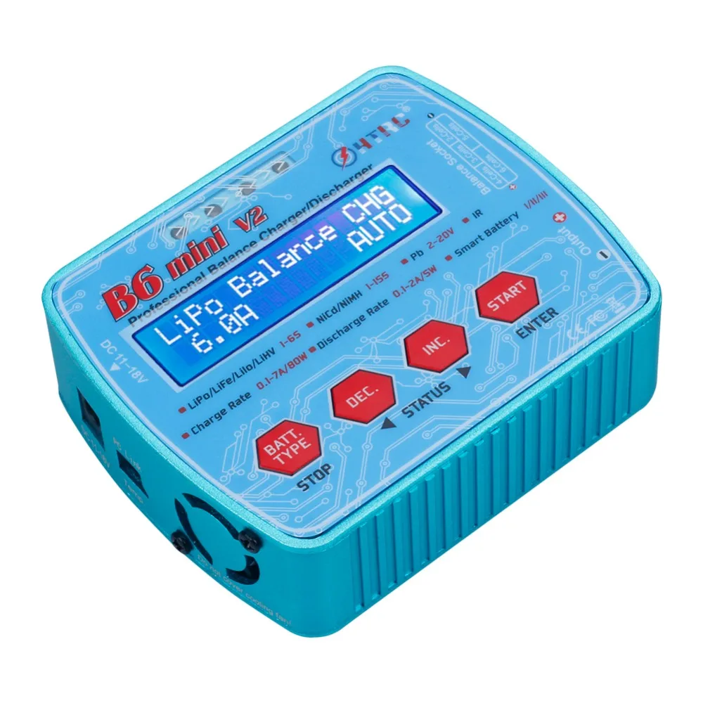 HTRC iMax B6 мини V2 80 Вт цифровой RC батарея баланс зарядное устройство PB Lipo Lihv LiIon LiFe NiCd NiMH умный аккумулятор разрядник