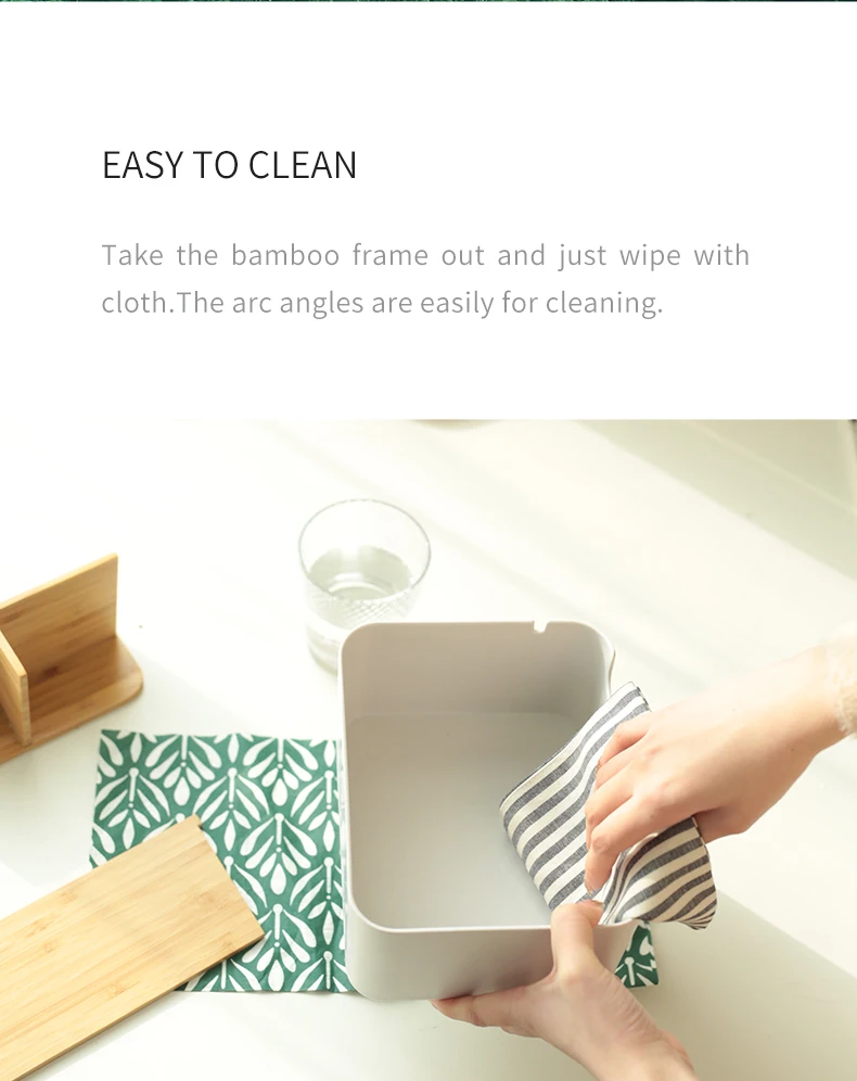 Настольный органайзер для косметики ZEN'S BAMBOO, держатель для карандашей с 5 отделениями, канцелярские принадлежности