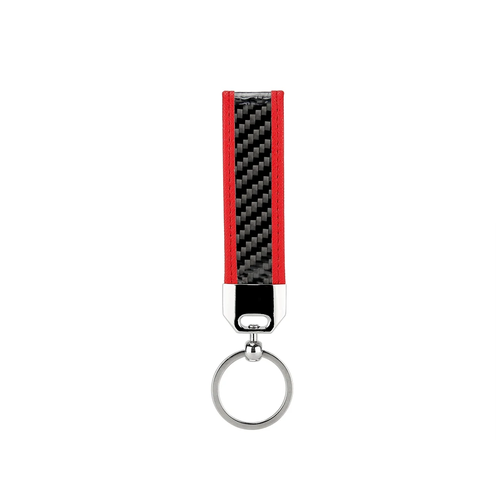 2018 Fashion Real Carbon Fiber Key Wallets Flexible Car Chain Simple Design Holder | Багаж и сумки