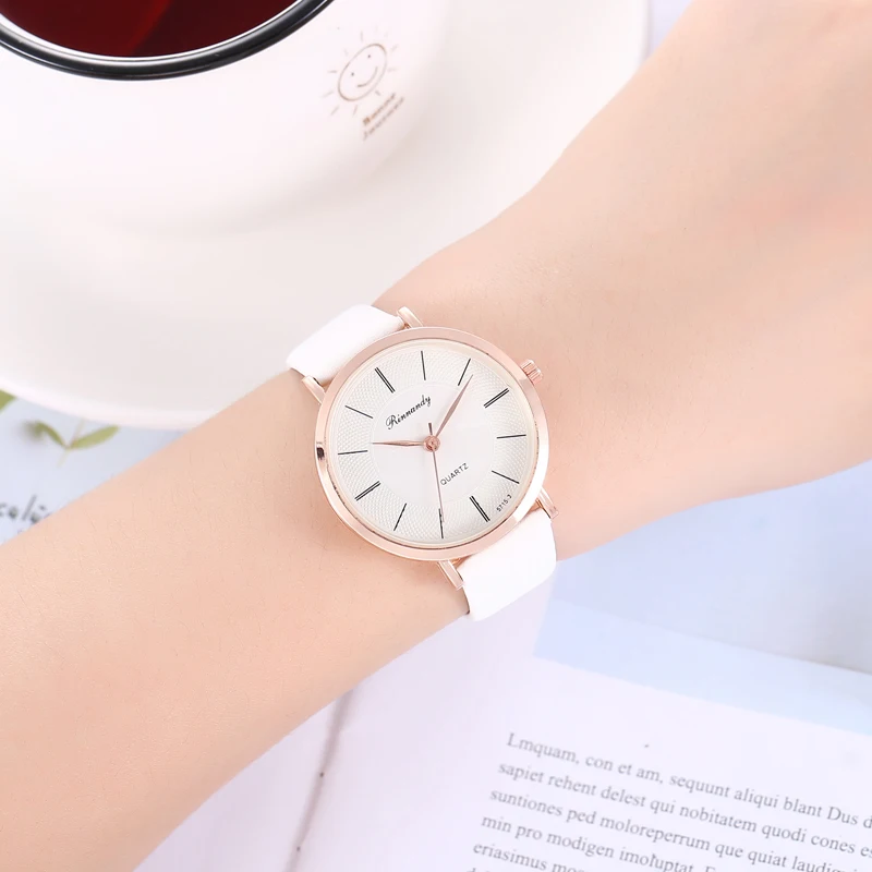 Модные Качественные Женские часы женские повседневные Простые Стильные кожаные
