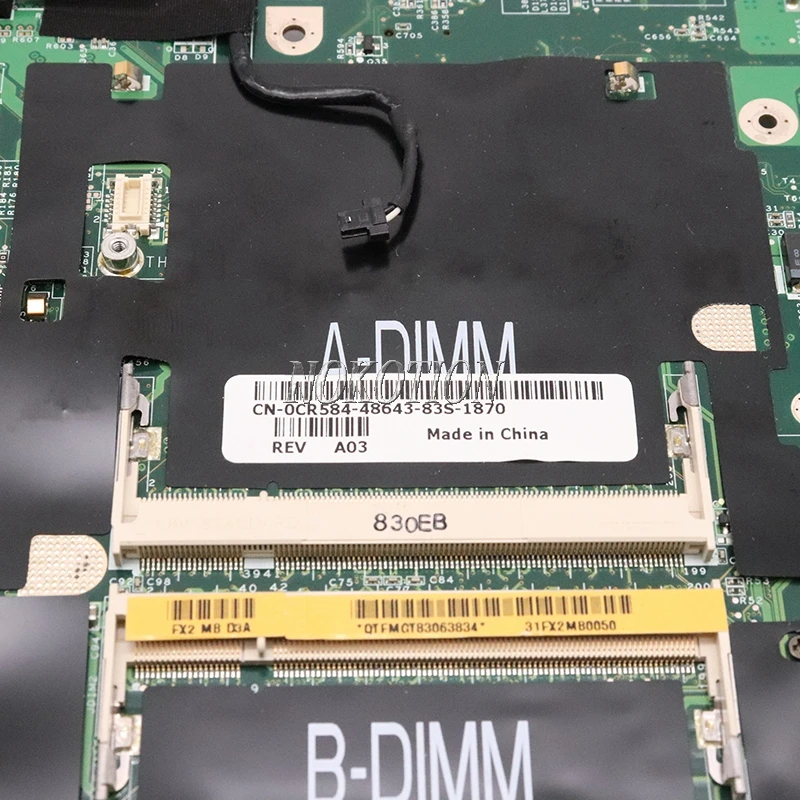 Nokotion CN-0CR584 CN-0UW953 0CR584 для Dell Inspiron 1501 материнская плата ноутбука DDR2 Бесплатный