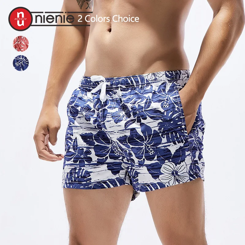 

Sexy Plus Big Size Men's Board Shorts print Quick Drying Shorts Summer Beach Short Pants fashion 2 Color Choice
