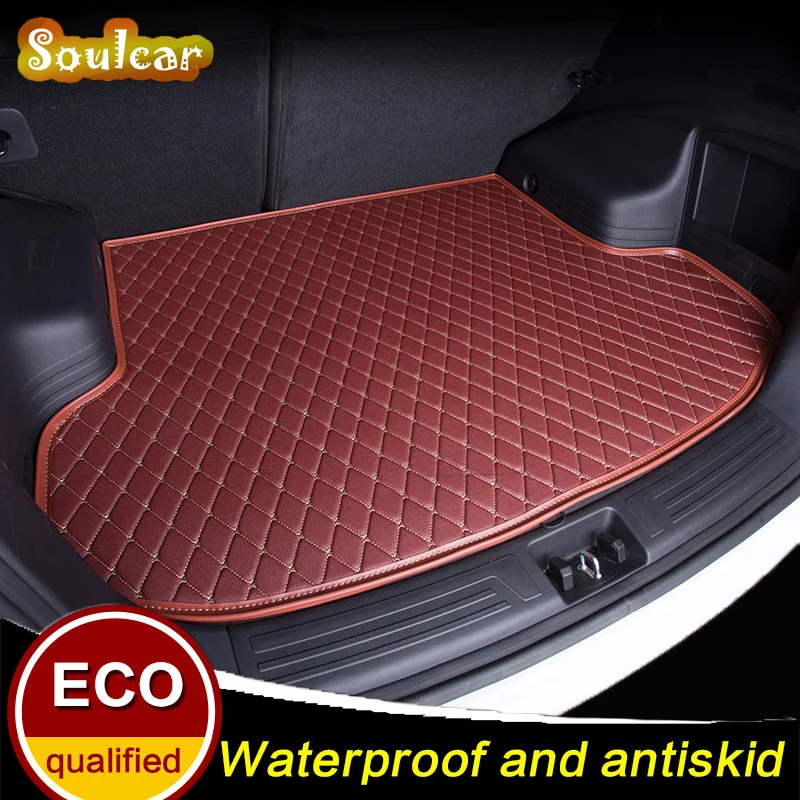 

Кожаные коврики для багажника автомобиля, коврики для Volkswagen VW GOLF 5 6 7 Sportsvan 2008 2009 2010 2011 2012-2017, коврики для заднего пола автомобиля