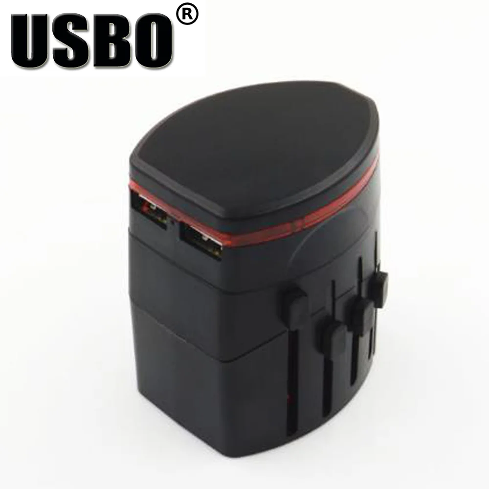 Универсальный адаптер с двумя USB портами 6 А|us adaptor|power adaptoruniversal plug adapter |