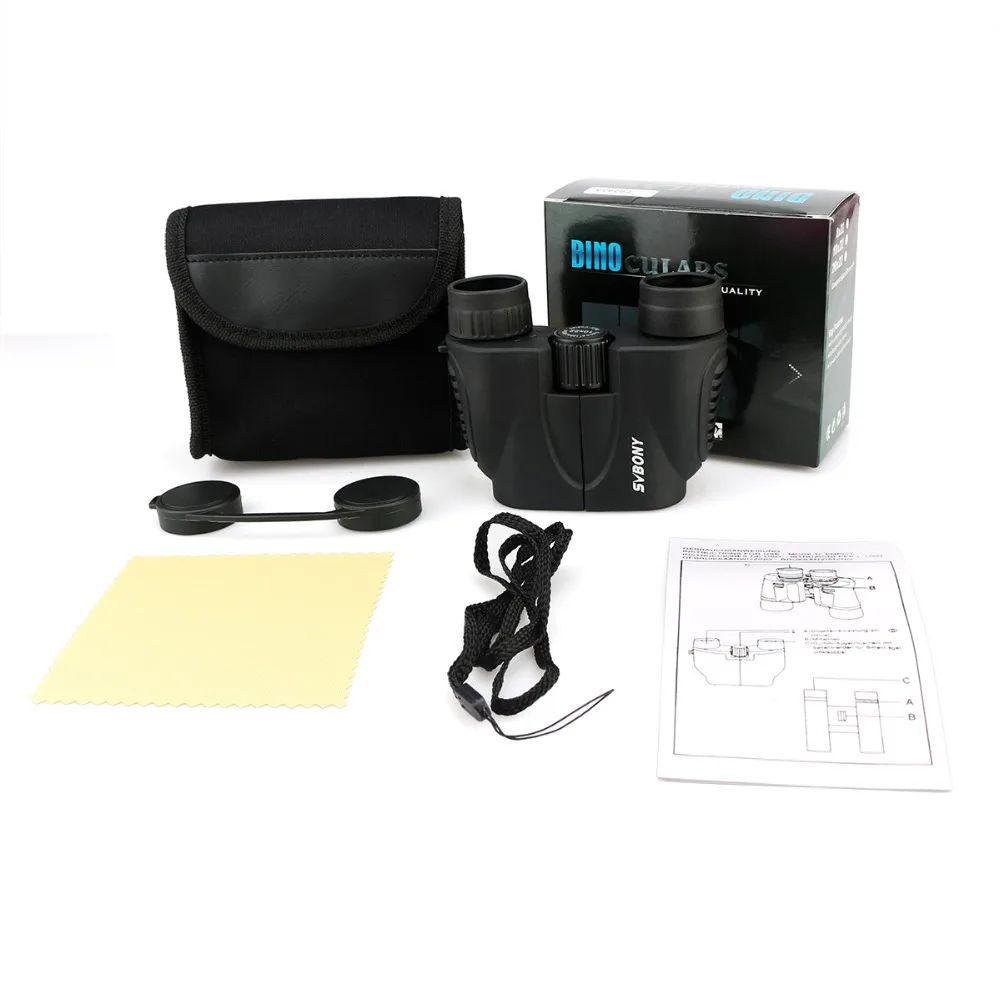 

SVBONY Binoculars 10x22 HD Telescope Porro Prism High Quality Glass Mulit-coated Lens SV50 for camping,hiking,Traveling F9343