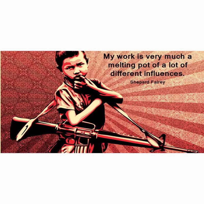 Shepard Fairey Крутое и Большое пляжное полотенце с рисунком граффити супер мягкие