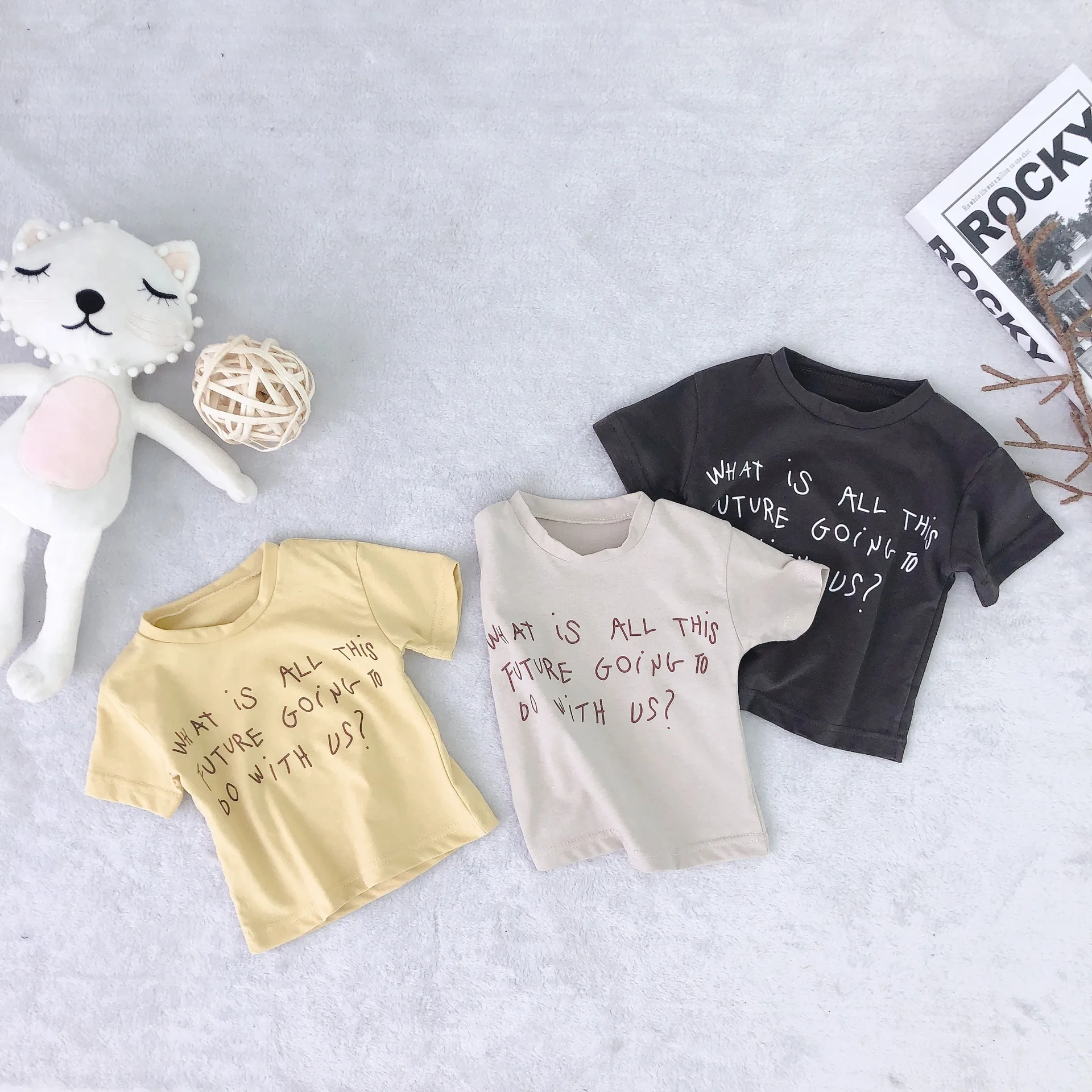 

Children's T Shirt 2019 Summer New Baby Boys and Girls Letter Printed T Shirt Kids Boys Short Sleeve T Shirt Toddler Infant Tops
