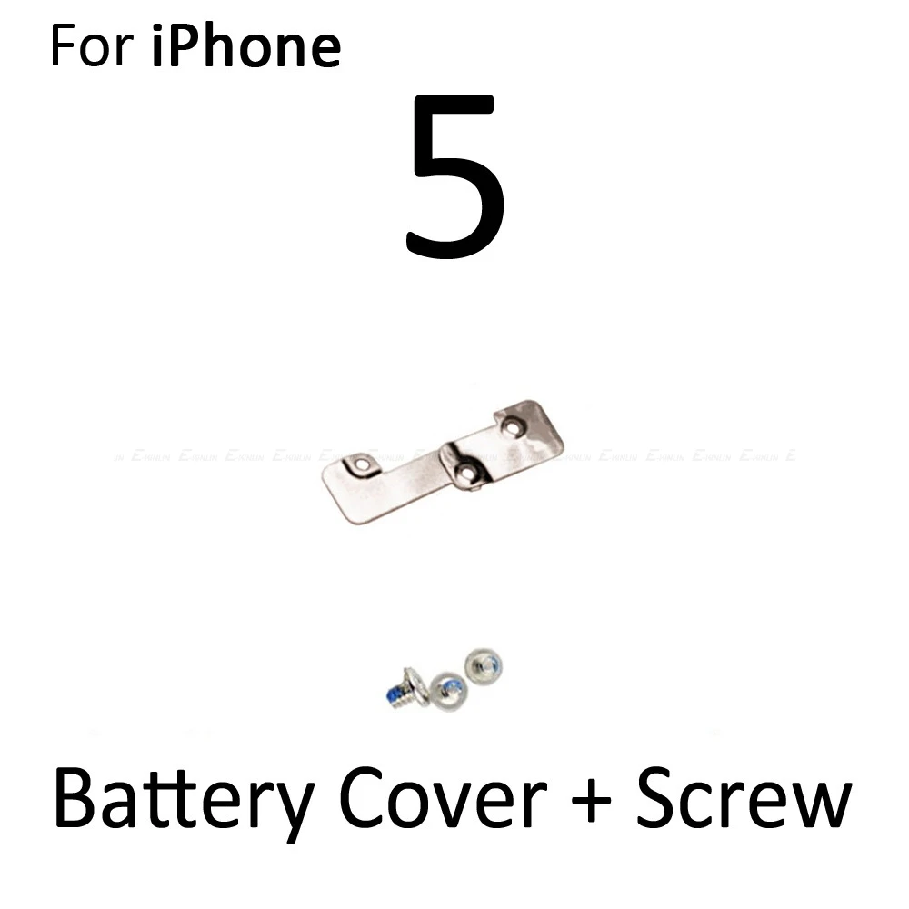 5 комплектов крышка пластина болт крепления для iPhone 5 5S SE 5C батарея ЖК сенсорный экран гибкий кабель металлический держатель кронштейн - Цвет: Battery 5