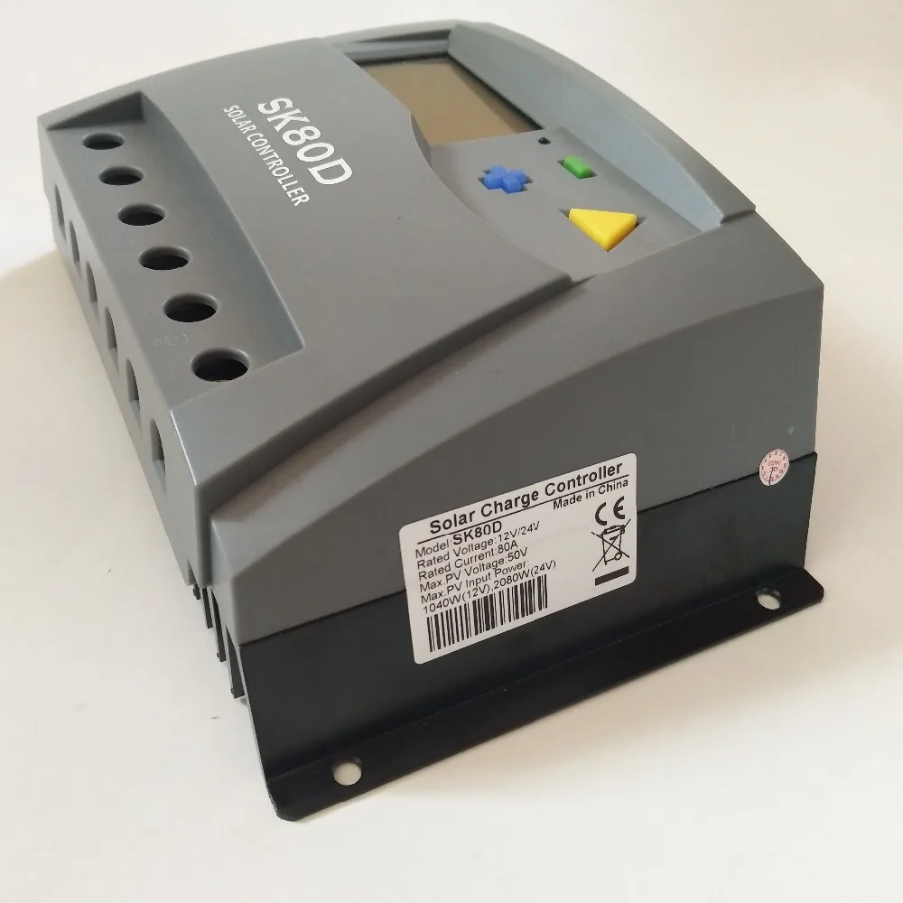 CE RoHS 12V 24V Солнечный контроллер 80A 100A 48V регулятор напряжения ШИМ заряда ЖК