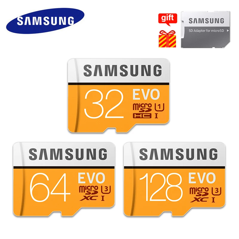 SAMSUNG EVO+ EVO Plus, Micro SD карта, 128 ГБ, 64 ГБ, класс 10, MicroSD, 32 ГБ, UHS-1, карта памяти, 256 ГБ, cartao de memoria