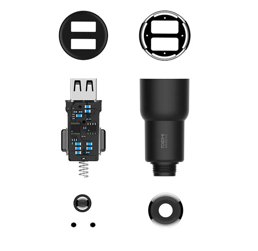 Xiaomi ROIDMI 3S Bluetooth автомобильное зарядное устройство fm-передатчик 5 в 3.4A быстрое автомобильное зарядное устройство MP3 музыкальный плеер для телефонов iPhone и Android