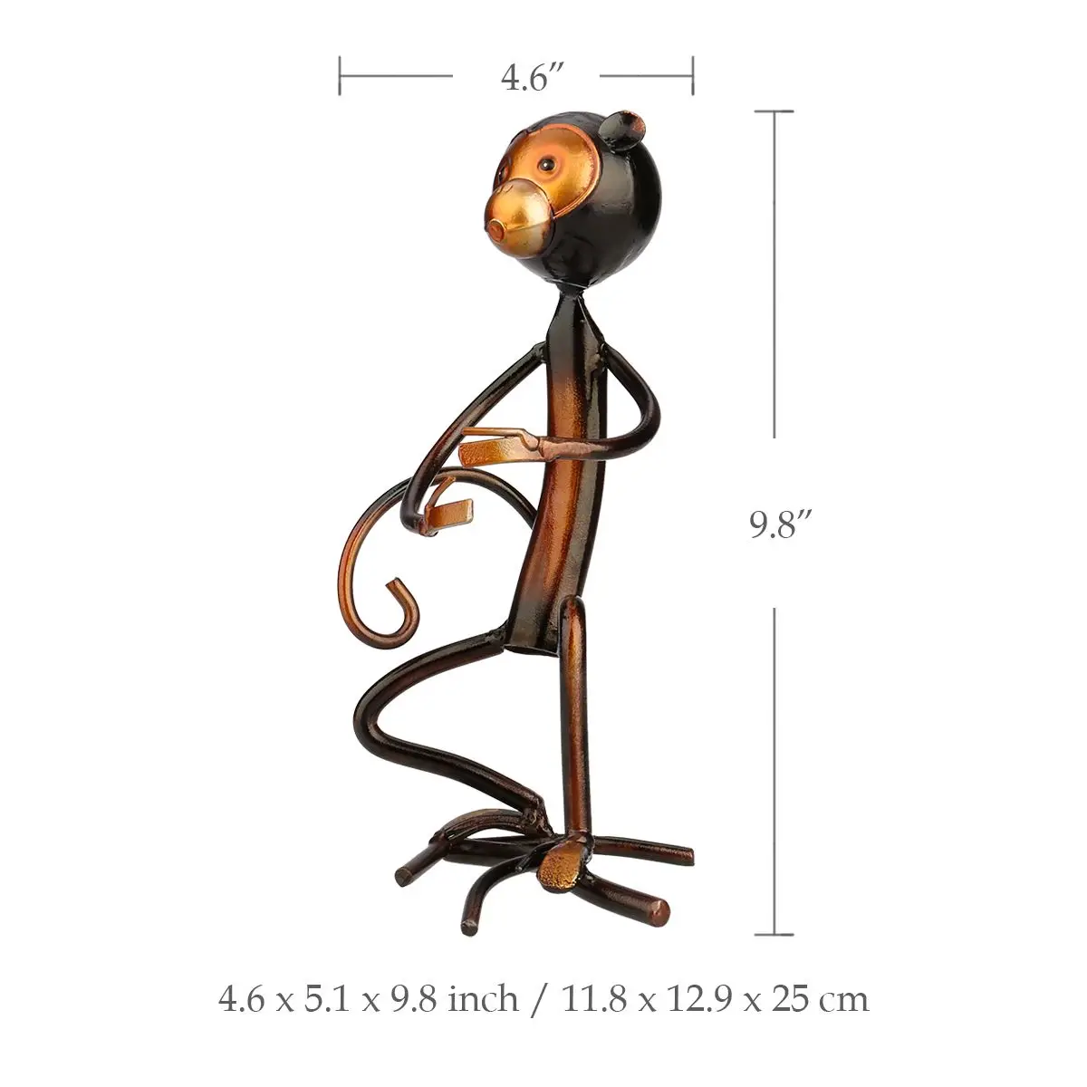 Tooarts железная скульптура в форме обезьяны держатель бутылки вина полка для