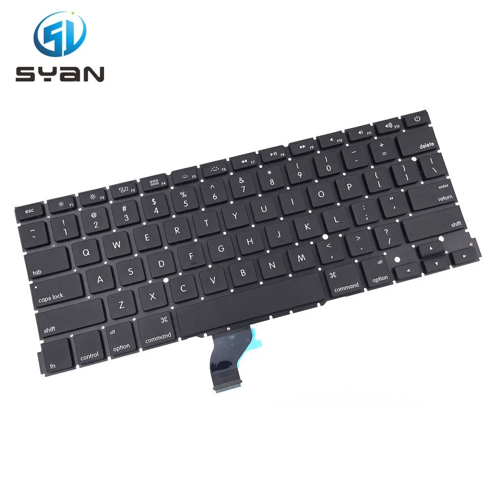 Клавиатура US A1502 с подсветкой для ноутбука Macbook Pro Retina 13 3 дюйма клавиатуры ME864 ME865