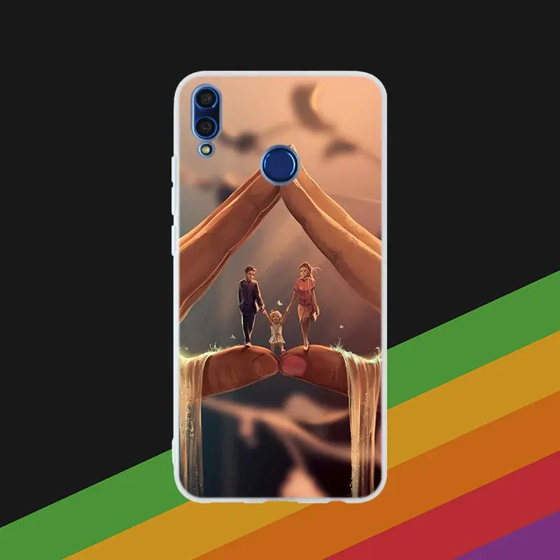 Phone Case 13 Модный чехол для телефона с черными коричневыми волосами для мамы и дочки, чехол для телефона huawei Honor 10i 9i Lite 8a 8x max 8c 7x 7a pro 6x V20 Paly - Цвет: Phone Case 13