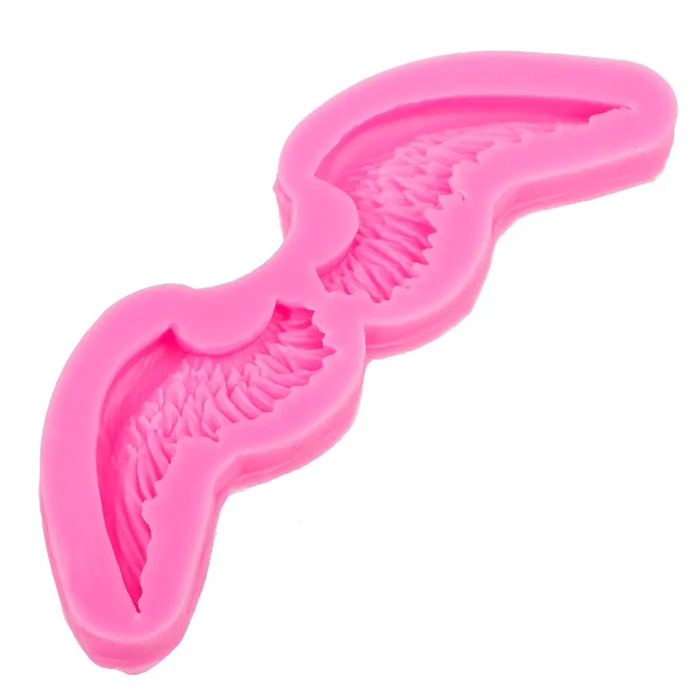 Ручная нарезка Angel wings 3D рельефная шоколадная силиконовая форма для украшения