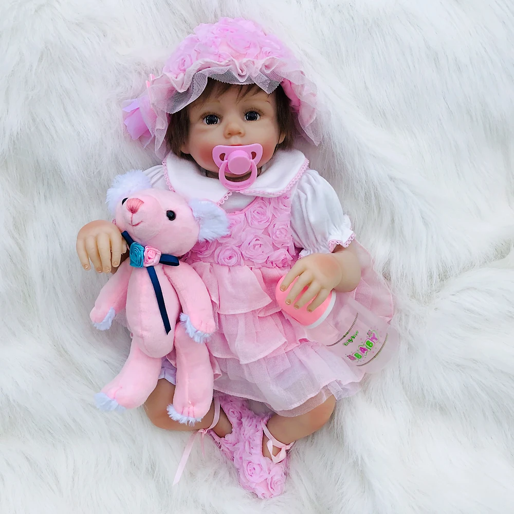 Bebes Reborn Девочка-принцесса 2" 50 см мягкие силиконовые reborn baby куклы для детей xams подарок bb reborn boneca реалиста
