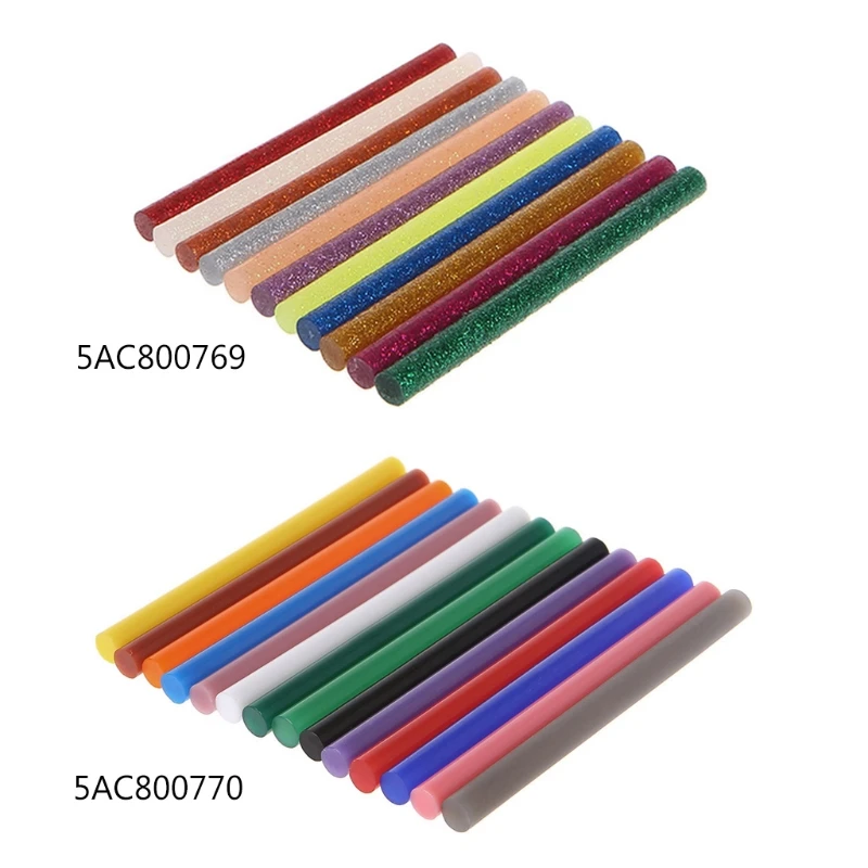 

14pcs Hot Melt Glue Stick Mix Color 7mm Viscosity For DIY Craft Toy Repair Tools